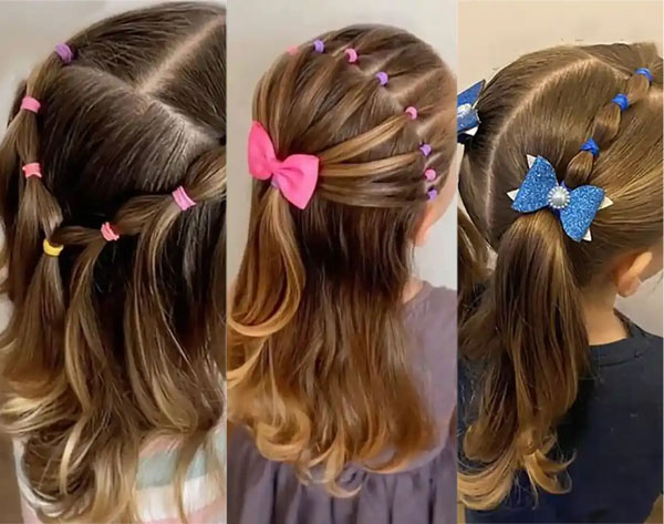 مدل مو دختربچه برای میهمانی