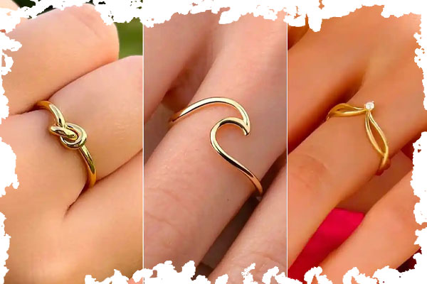 انگشتر های ظریف و مینیمال
