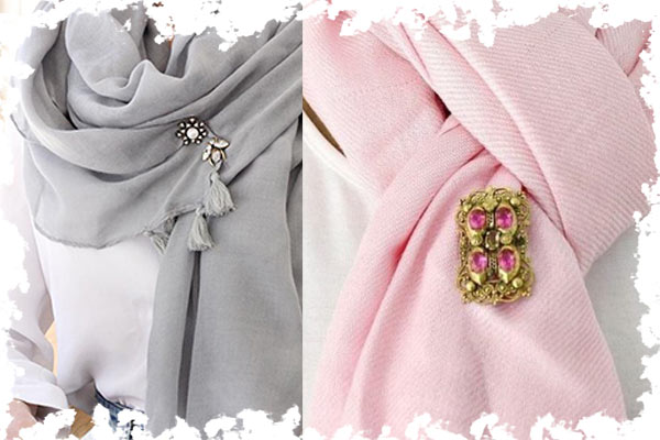 تزئین شال و روسری