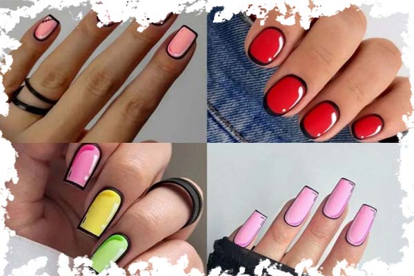 ۱۰. طراحی ناخن با تم پاپ ‌آرت