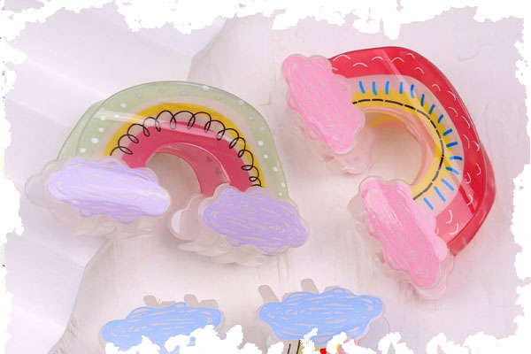 گیره مو مدل رنگین کمان