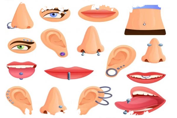 انواع پیرسینگ