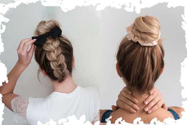  بستن مو با اسکرانچی برای استایلی دخترانه و ترند