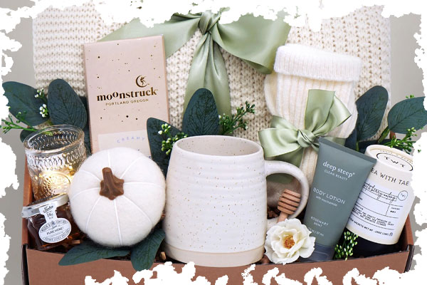 شال پاییزی همراه با بسته بندی شیک