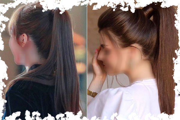 بستن مو به روش دم اسبی