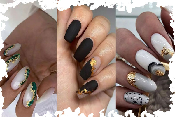 طراحی ناخن با فویل رنگی