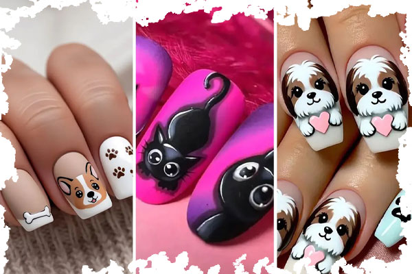 طراحی ناخن حیوانی