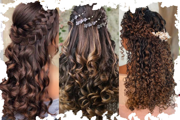 مدل موی فر نیمه باز