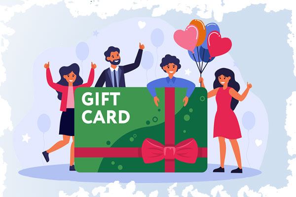 کارت هدیه و یا کارت مشتریان به مشتریان دائمی