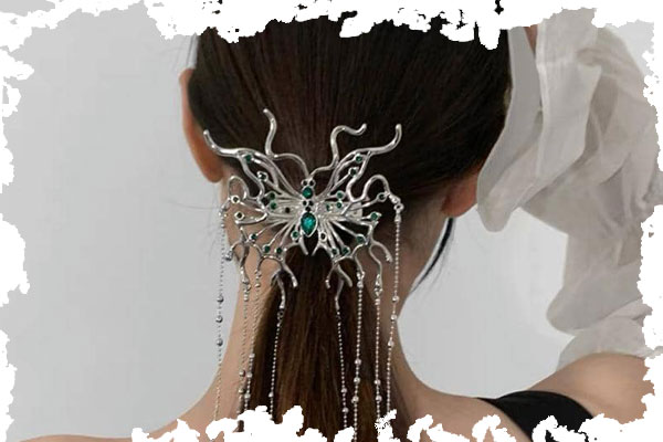 8. گیره مو آبشاری