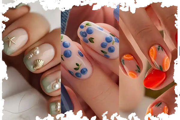 طراحی ناخن الهام گرفته از طبیعت