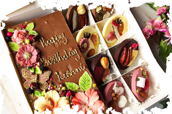 باکس شکلات هدیه تولد پاییزی