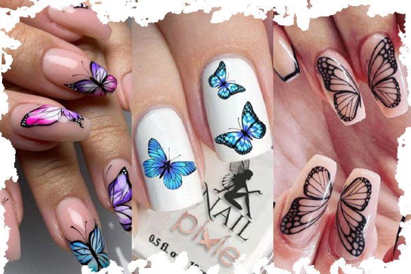 طراحی ناخن با لنز