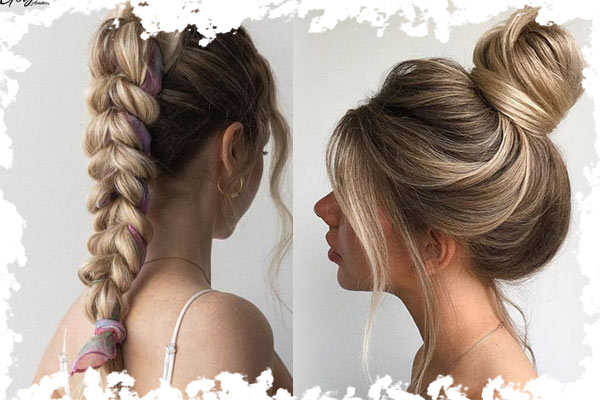 7. مدل موی ساده و شل