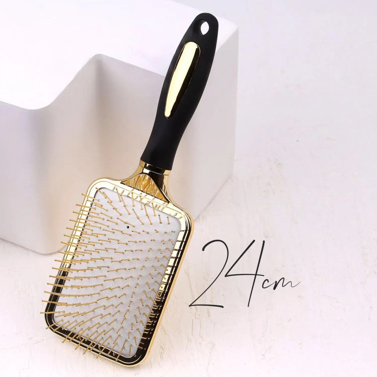 برس دندانه فلزی مدل مستطیل رنگ سفید