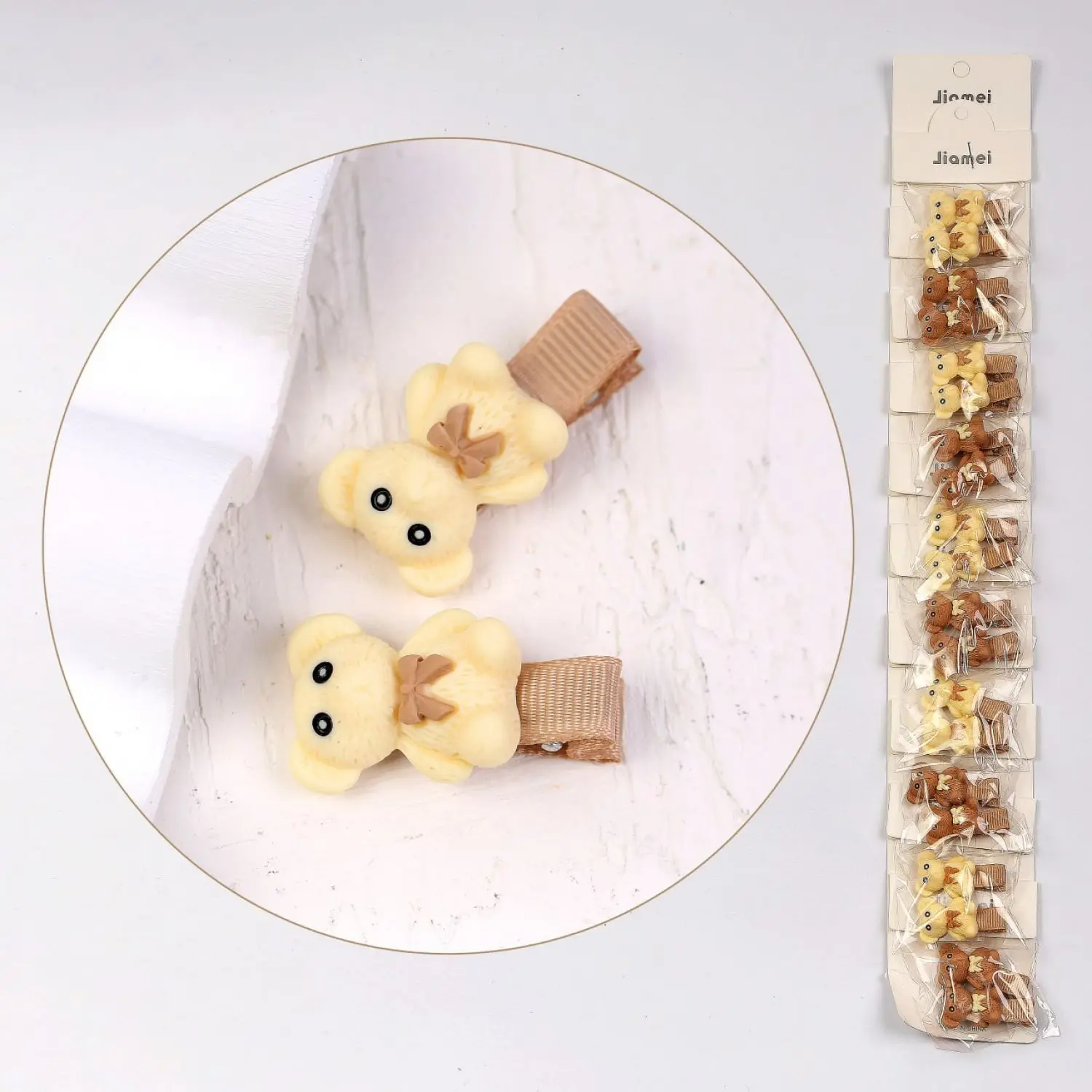 گیره انبری کارتی استیکردار قهوه ای