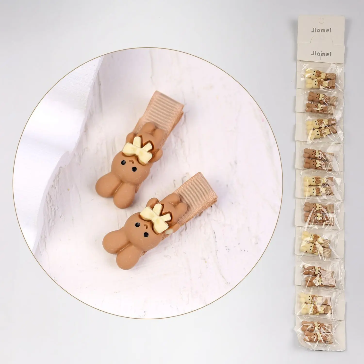 گیره انبری کارتی استیکردار قهوه ای