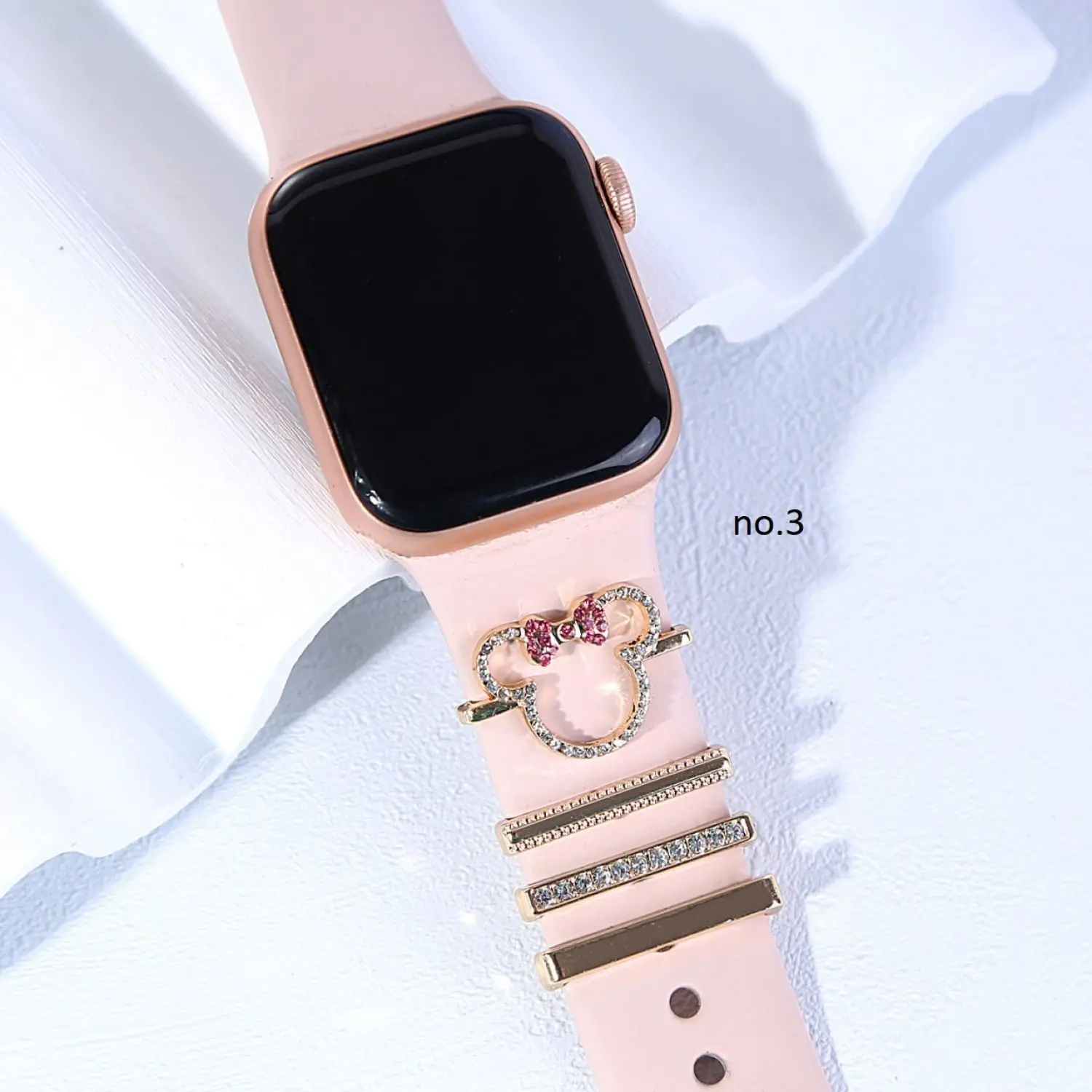 اکسسوری ساعت زنانه نگین دار فانتزی