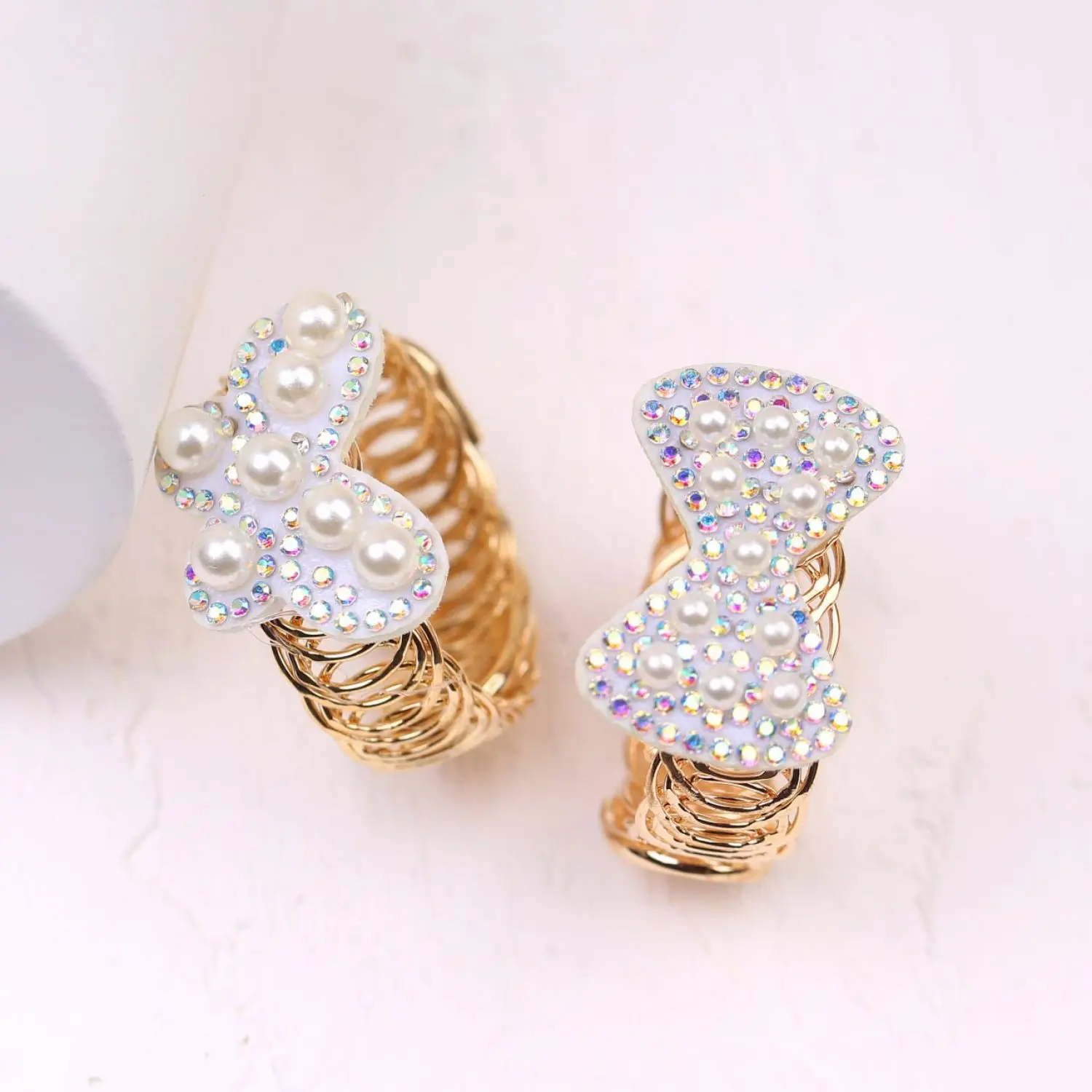 دستبند النگویی بچگانه نگین مروارید