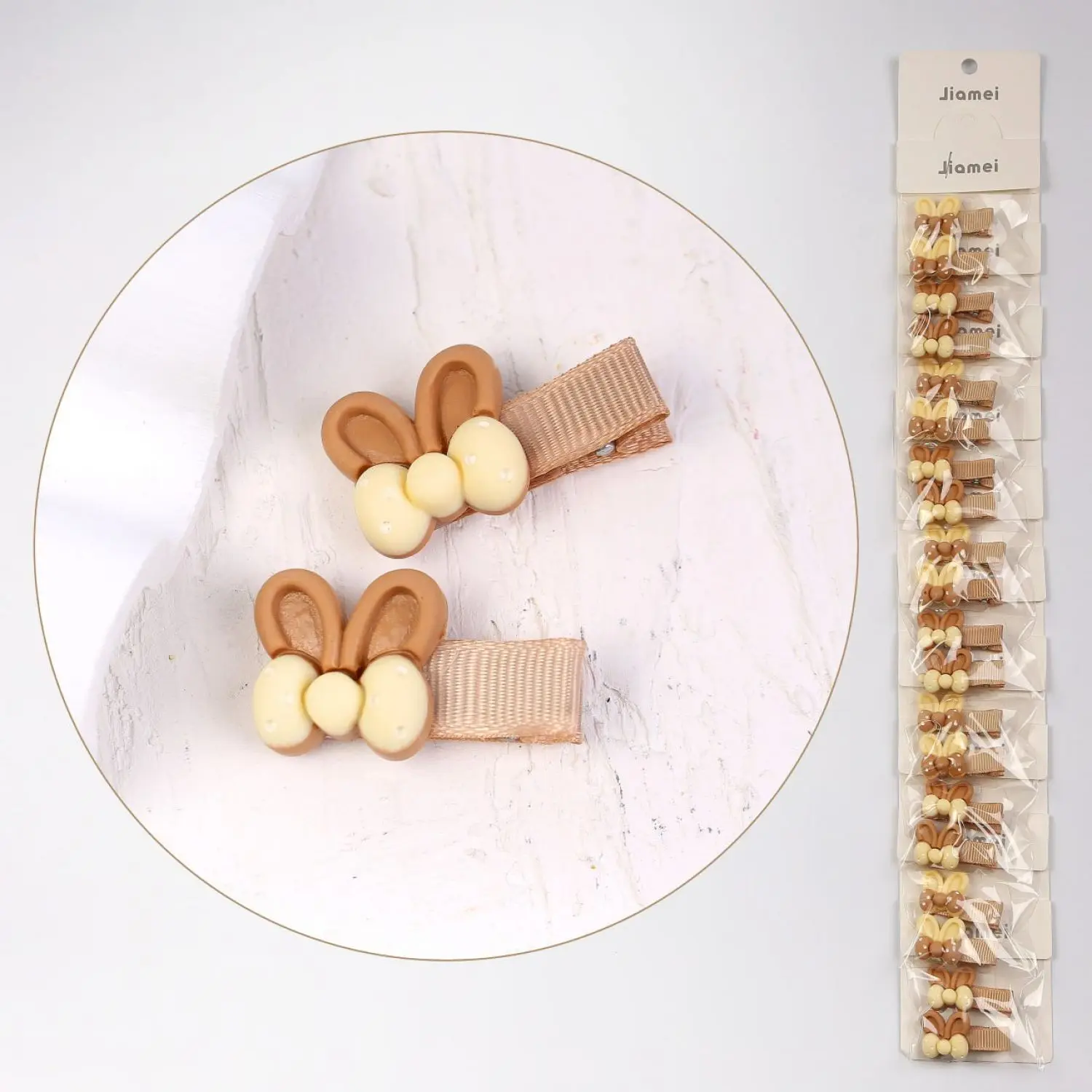 گیره انبری کارتی استیکردار قهوه ای