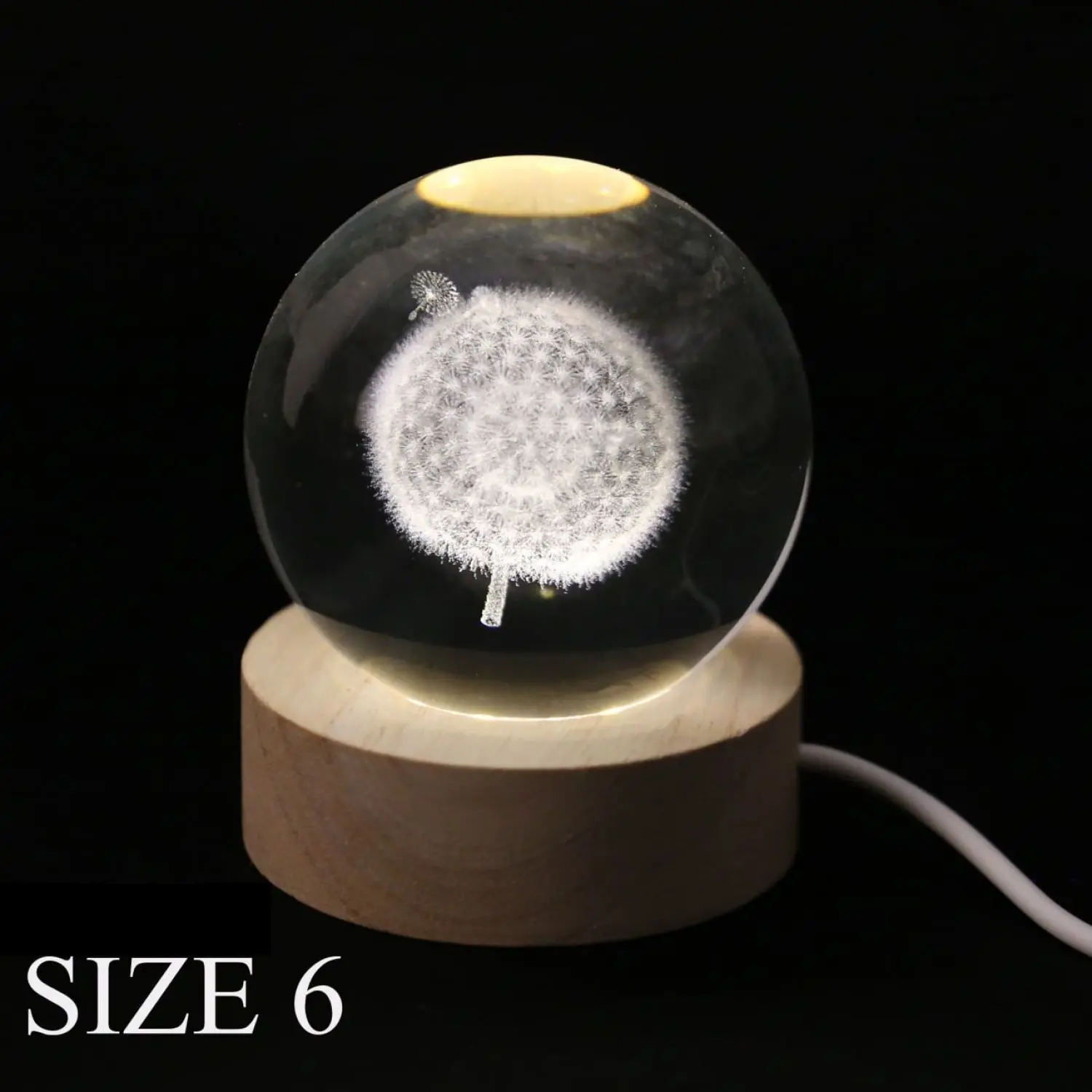 گوی چراغ خواب طرح قاصدک و دلفین